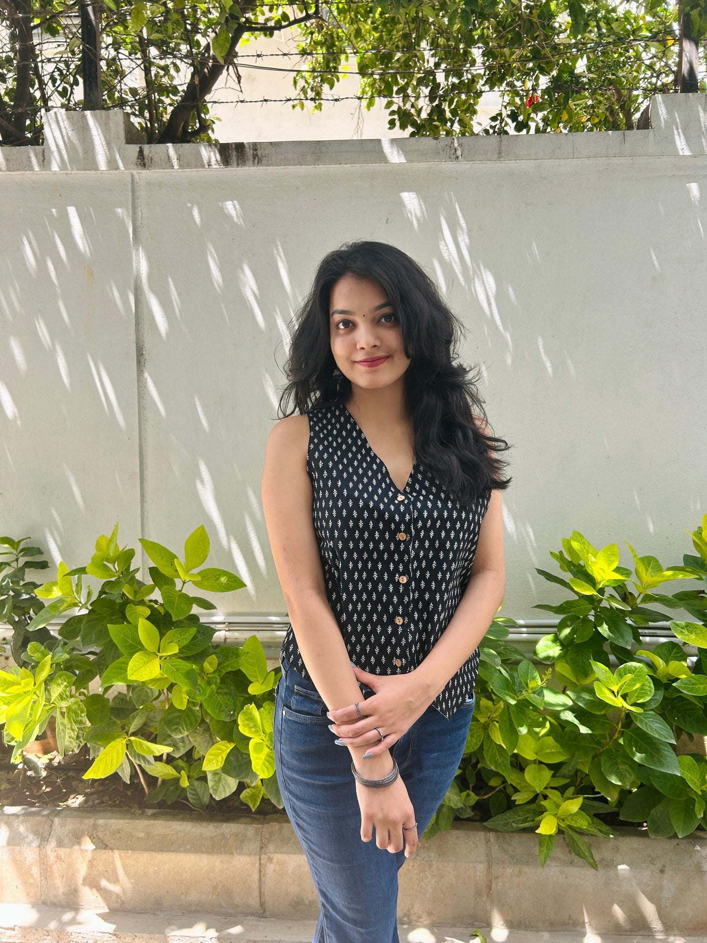 Cotton Waistcoat - black