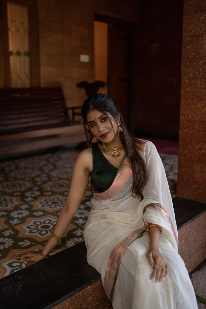 Mul Mul cotton saree