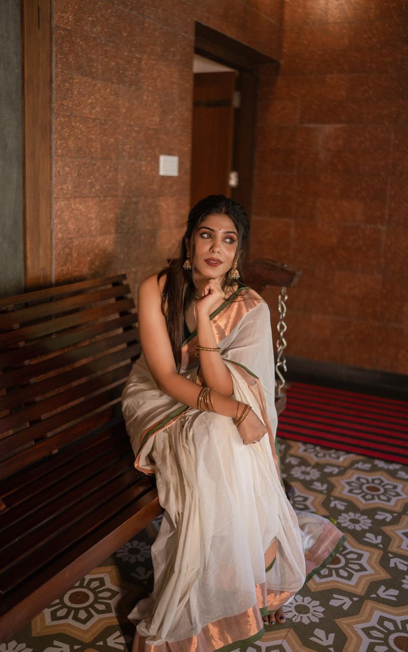 Mul Mul cotton saree