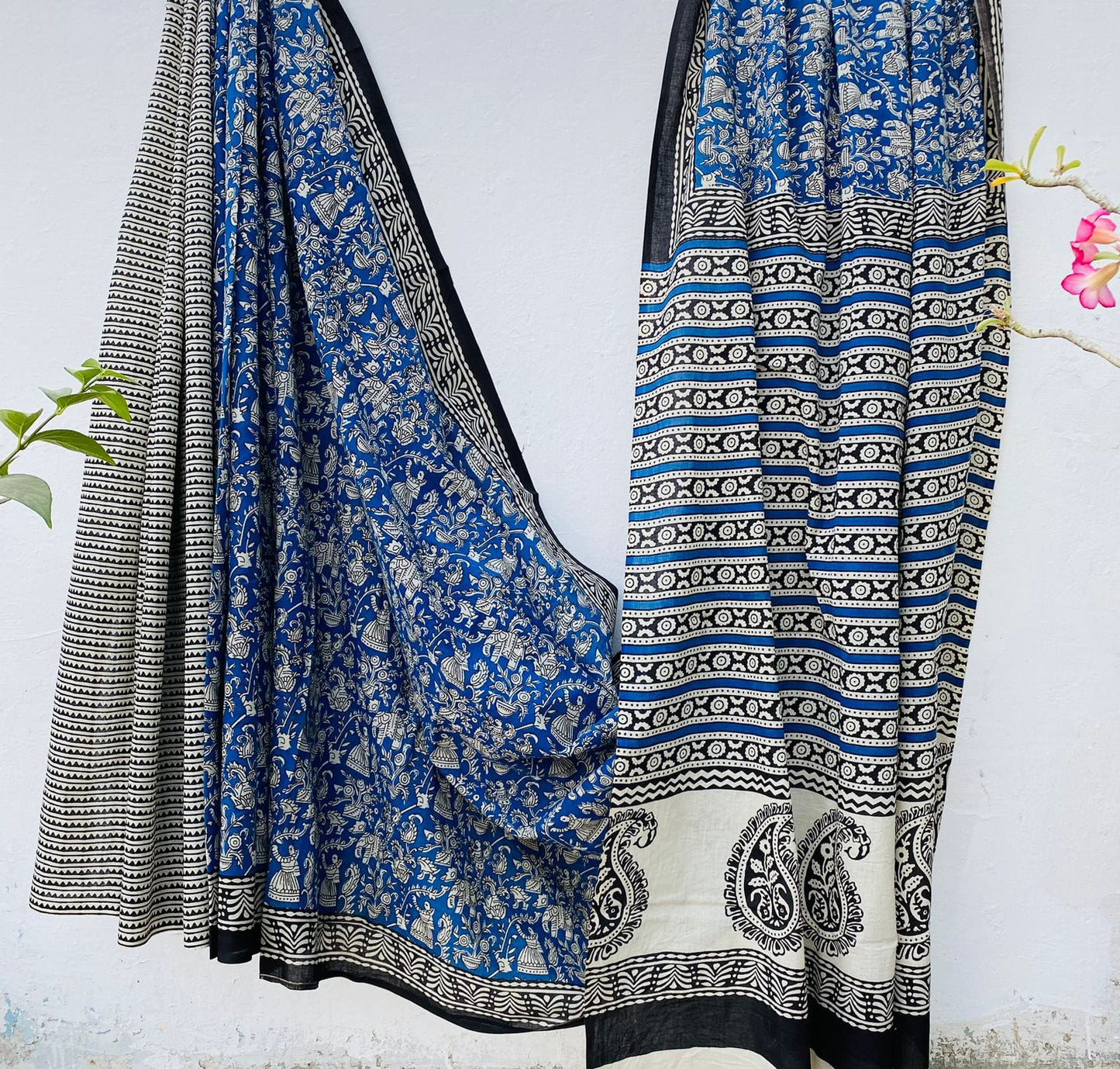 Mul mul cotton sarees in hand block prints