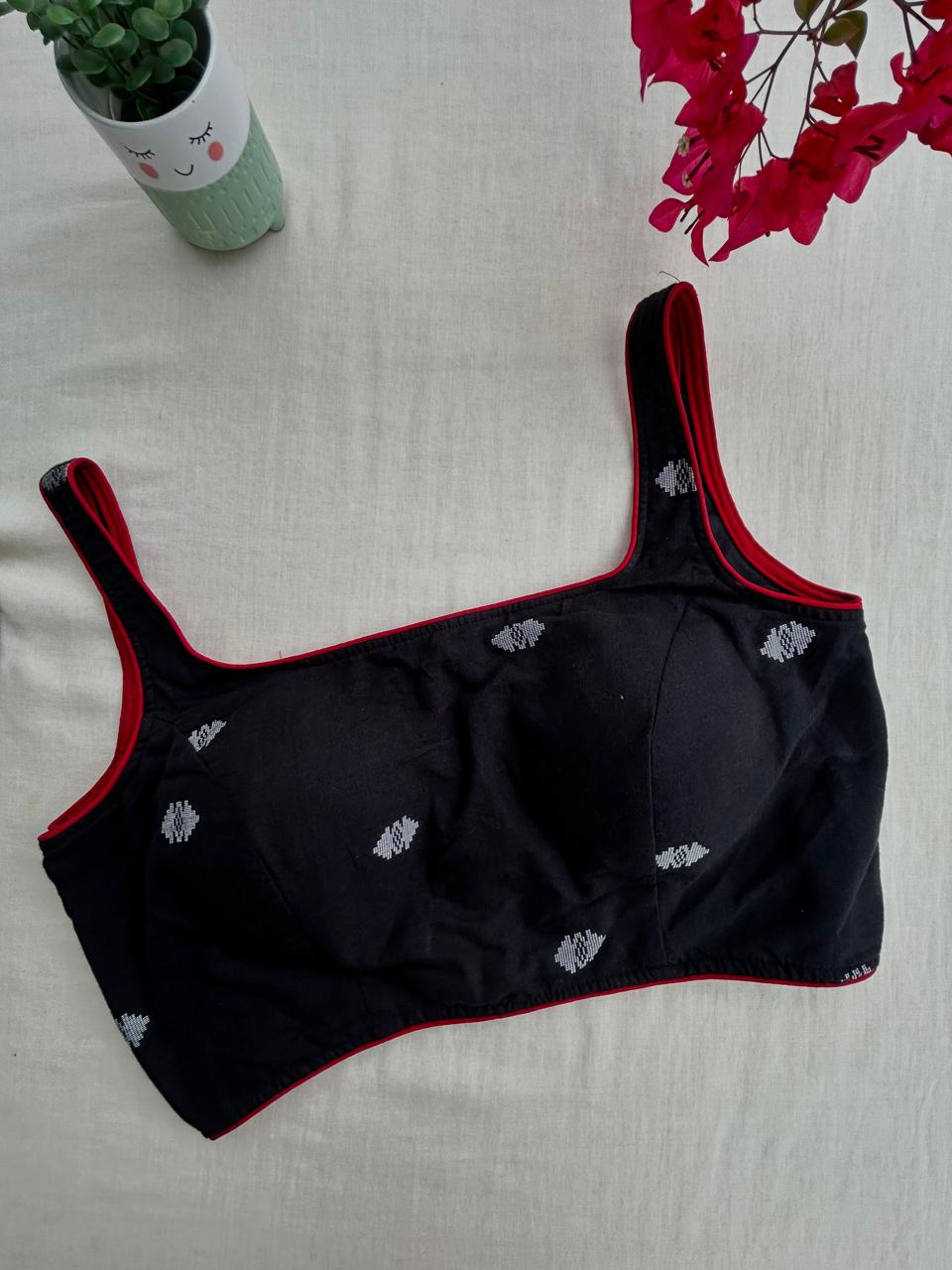 Jamdani Cotton sleeveless blouse