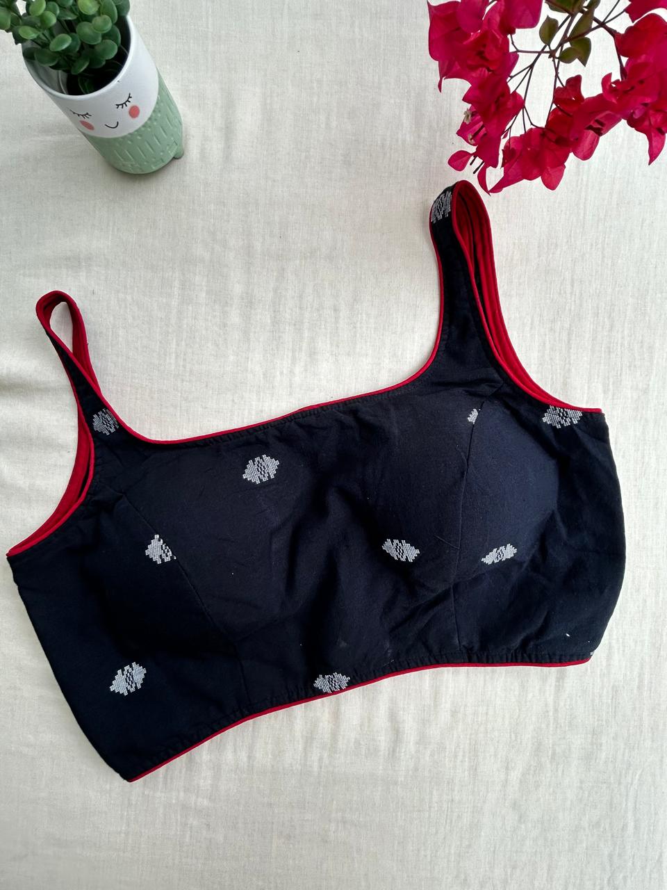 Jamdani Cotton sleeveless blouse