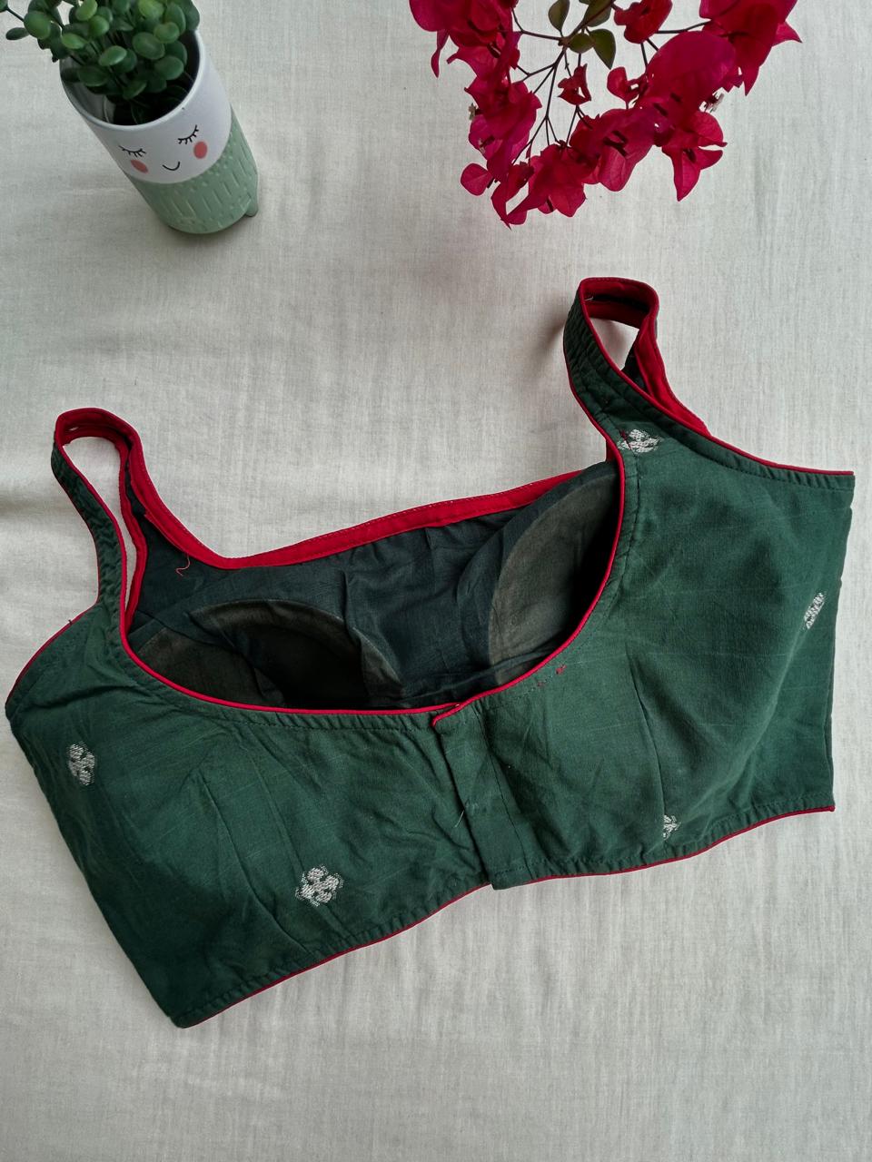 Jamdani Cotton sleeveless blouse