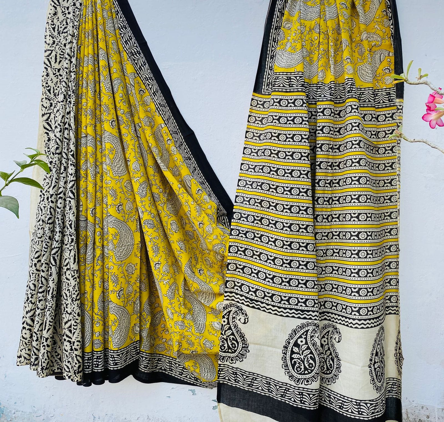 Mul mul cotton sarees in hand block prints