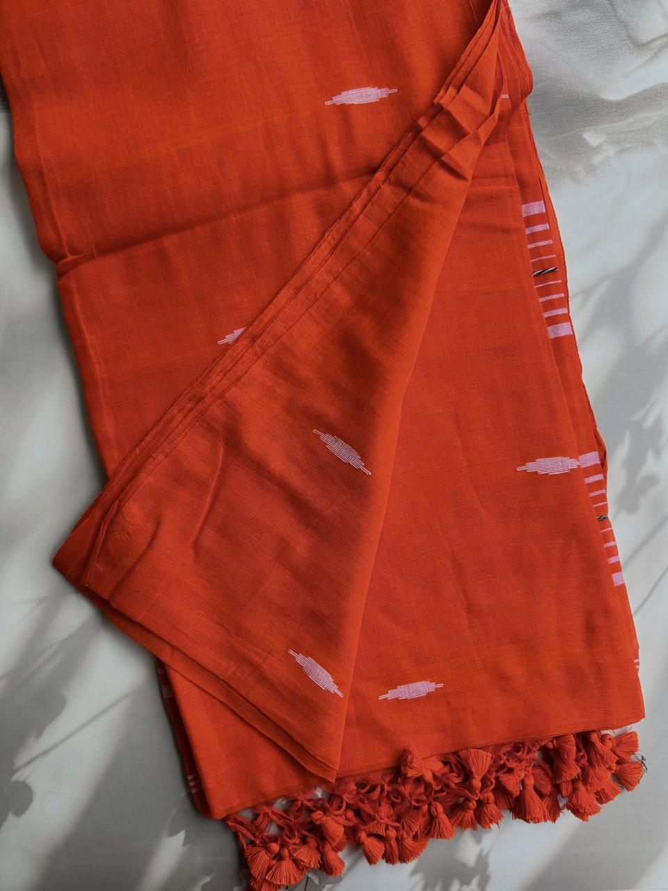 Handloom mul mul cotton saree