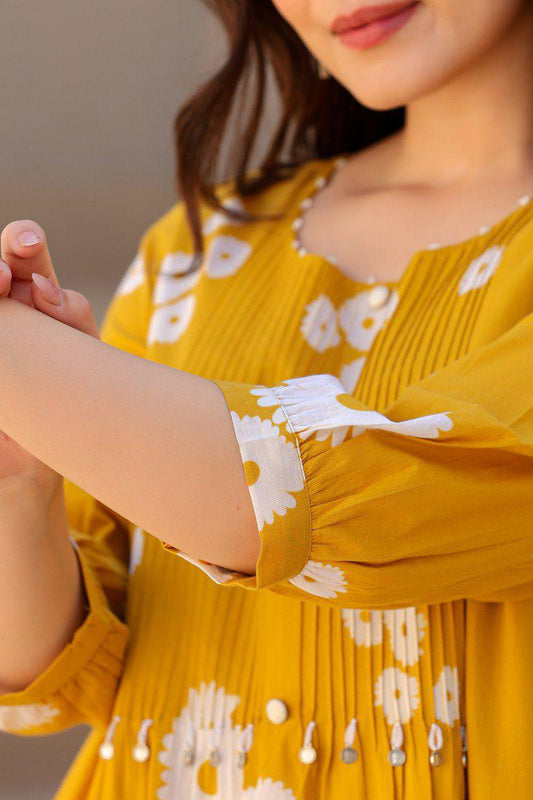 Cotton Co Ord set in daisy prints