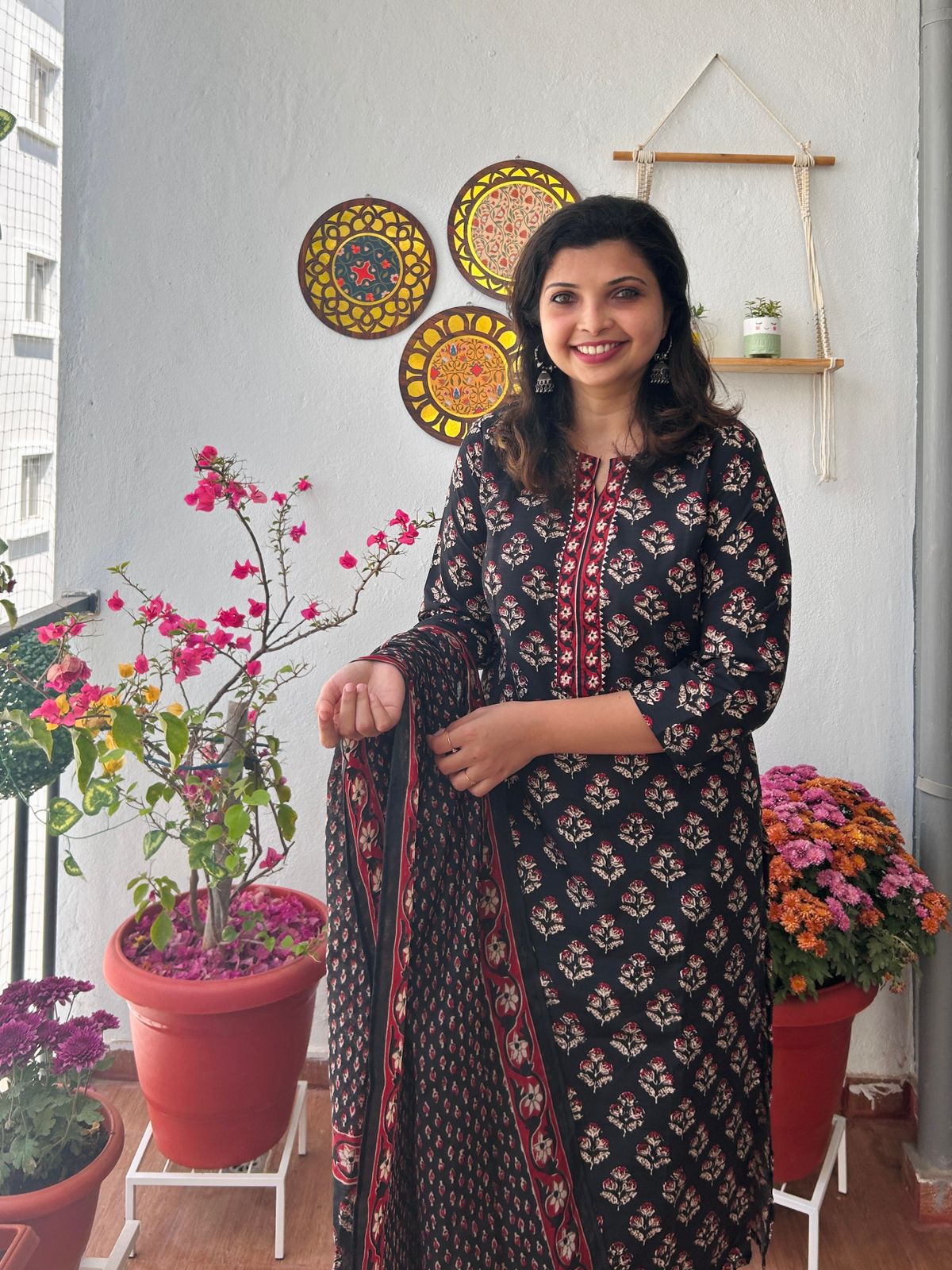 Rayon printed kurta set