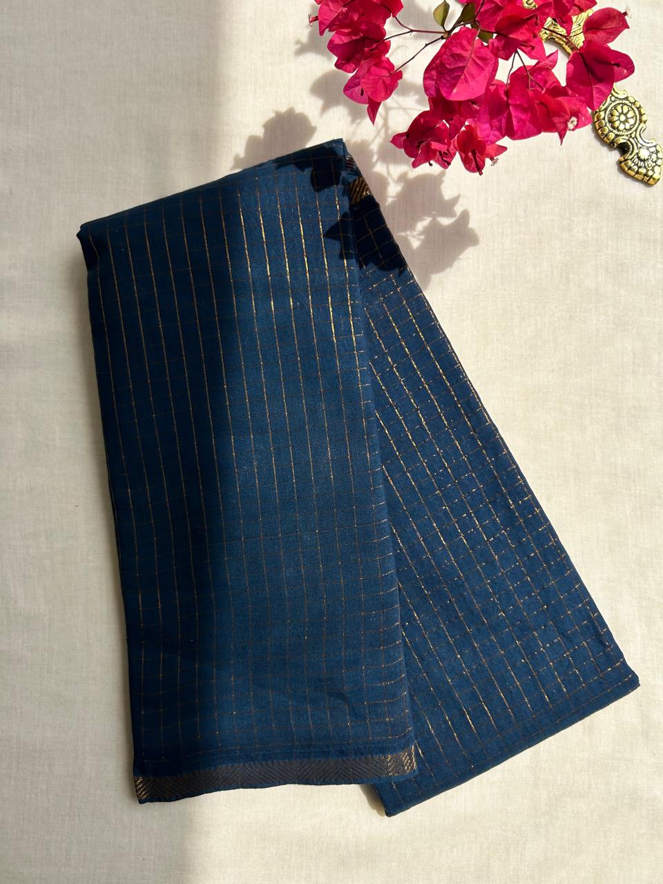 Madurai Sungudi saree in checks