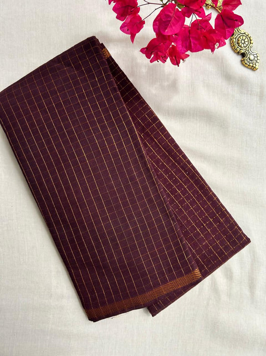 Madurai Sungudi saree in checks