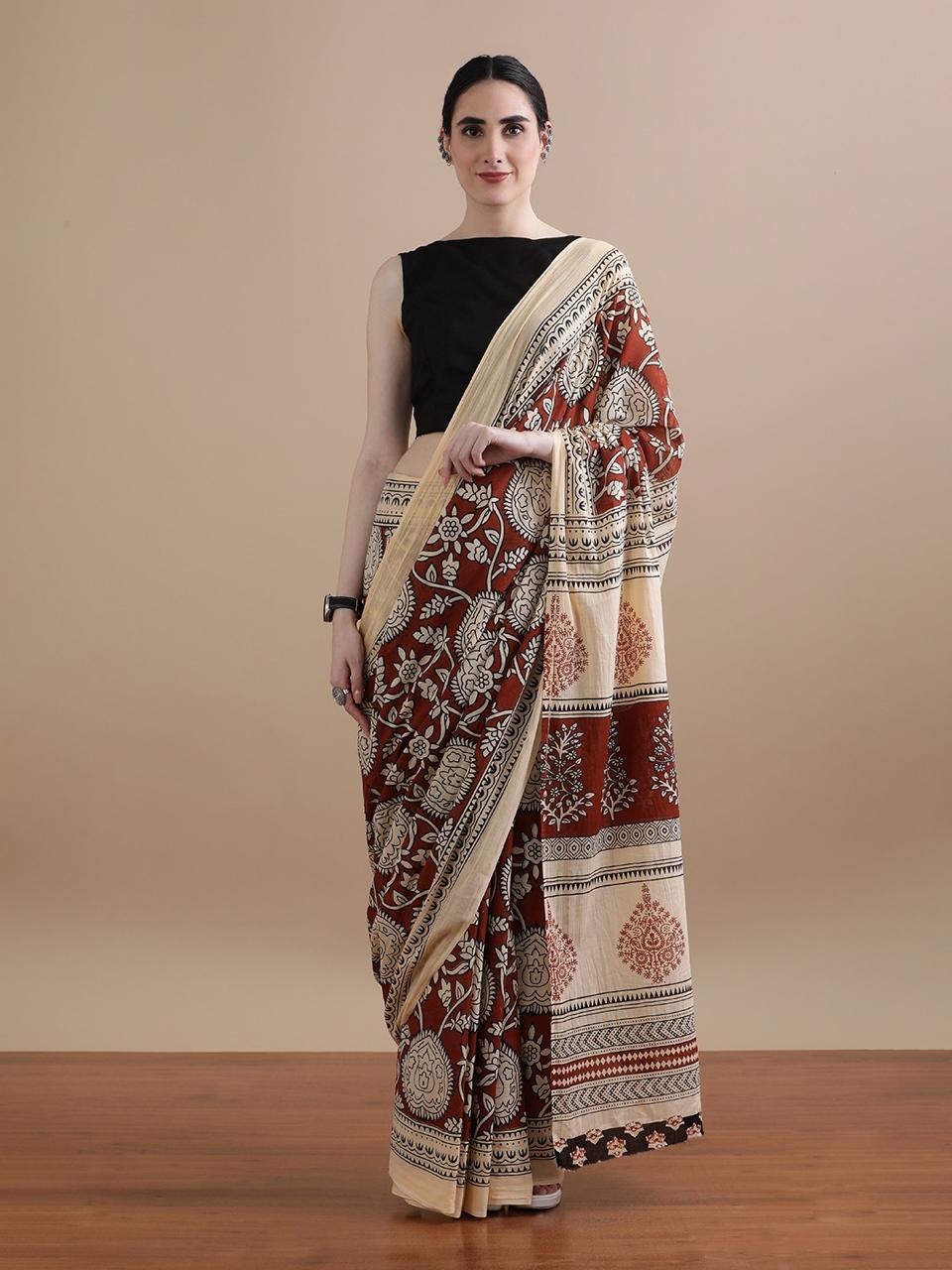 Mul mul cotton saree