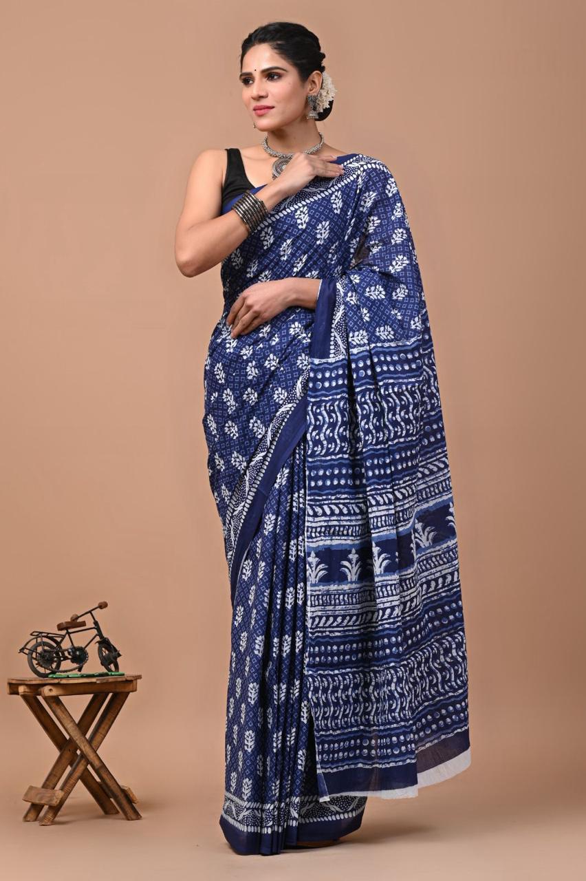 Mul mul cotton saree