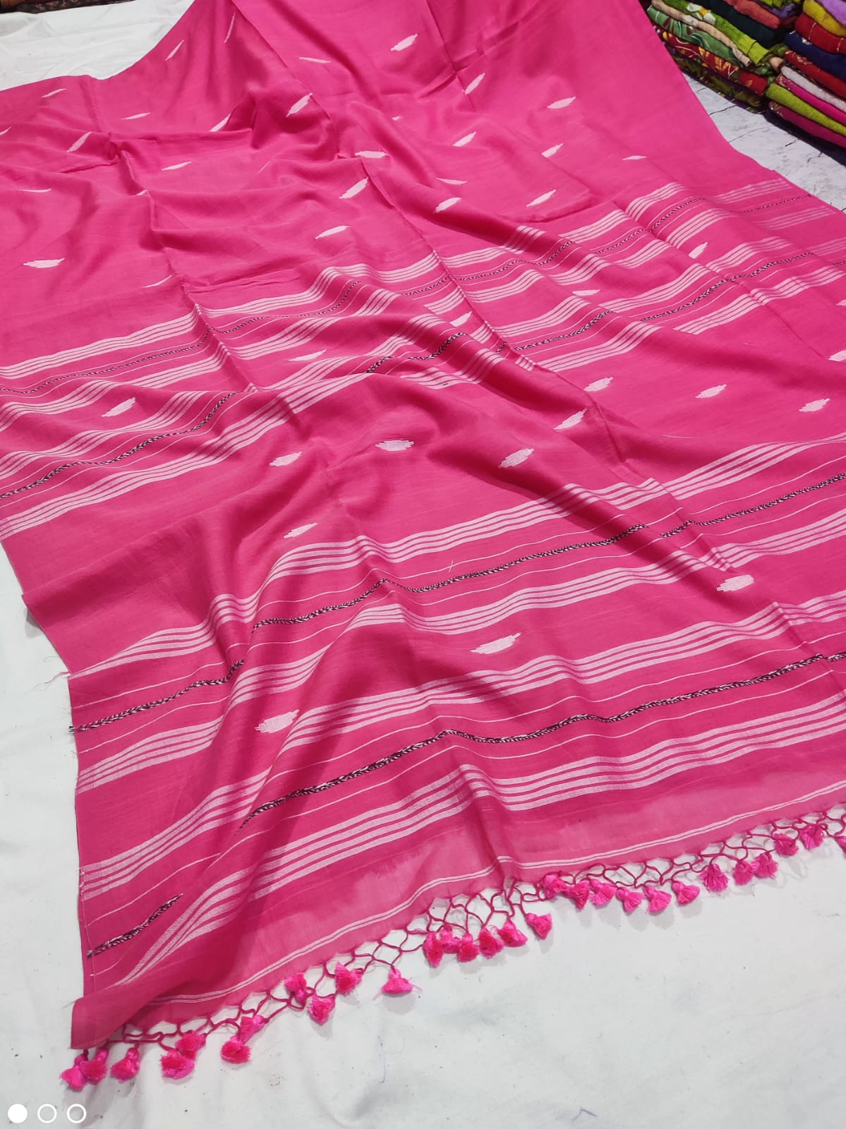 Handloom mul mul cotton saree