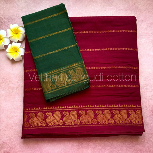 Sungudi Cotton velthari saree